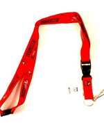 LANYARD, 2-SIDE TC LOBSTER CLAW, RED, UL