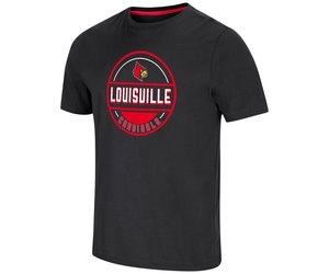 LOUISVILLE CARDINALS BASKETBALL RED GRAPHIC LOGO COTTON T-SHIRT