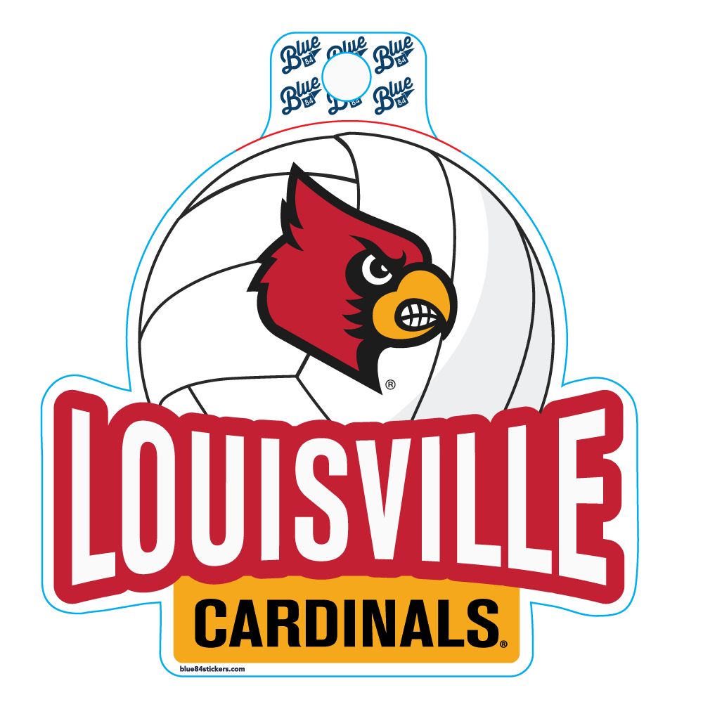 Louisville Cardinals 4-Inch Round Volleyball Vinyl Decal Sticker - College  Fabric Store