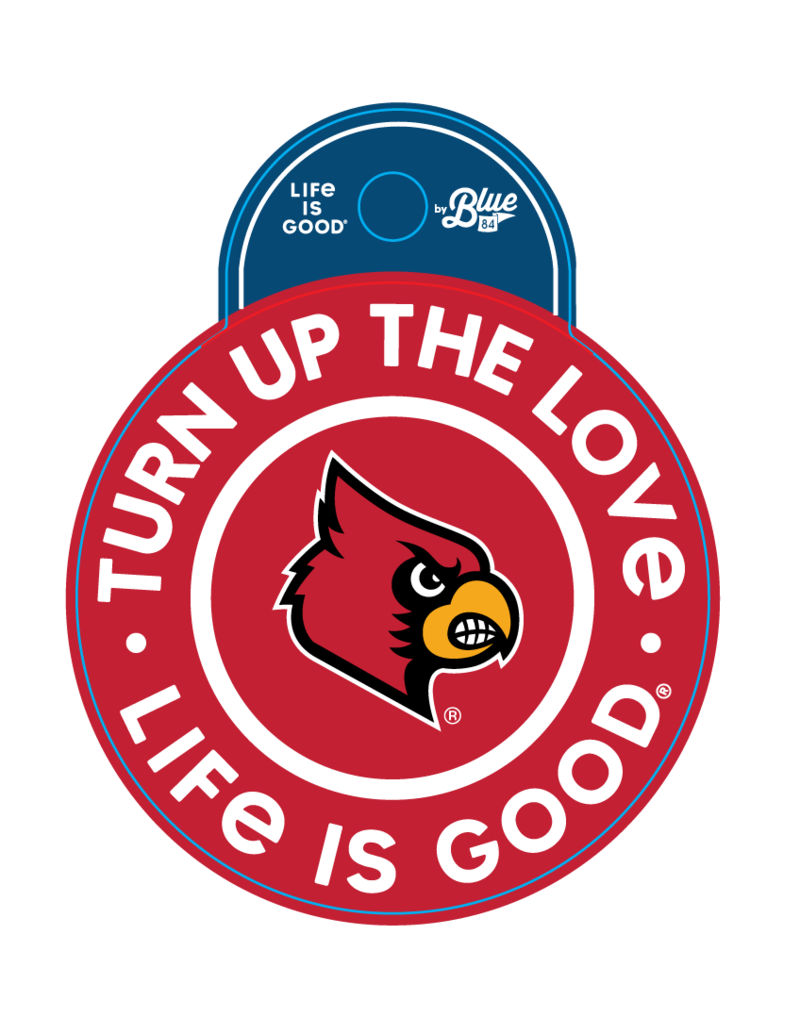 University Louisville Cardinal Logos Sticker