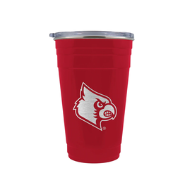 TUMBLER, STAINLESS STEEL, TAILGATER, RED, 22 OZ, UL