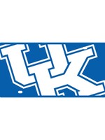 Stockdale Technologies LICENSE PLATE, MEGA, ROYAL/WHITE, UK