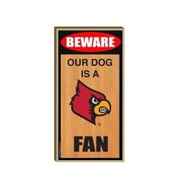 ALL STAR DOGS SIGN, WOOD, OUR DOG, 5 x 10 IN, UL