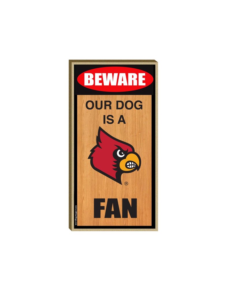 ALL STAR DOGS SIGN, WOOD, OUR DOG, 5 x 10 IN, UL