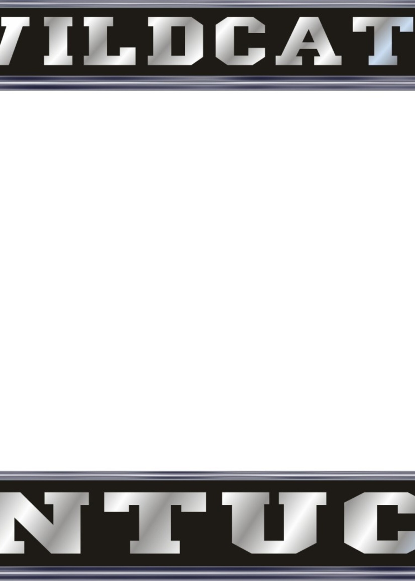 Craftique LICENSE FRAME, BLACK/SILVER, UK