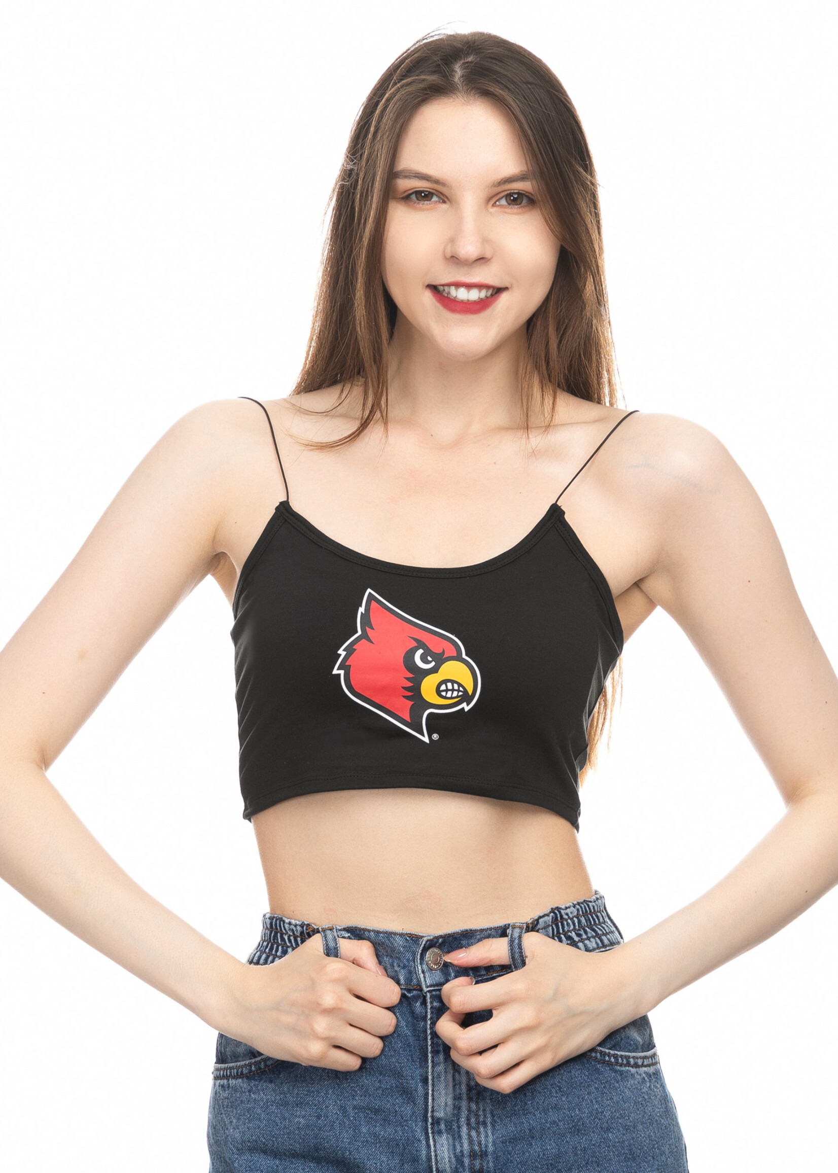 TANK, LADIES, CROP SKINNY, BLK, UL