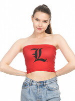 TOP, LADIES, TUBE, "L" , RED, UL