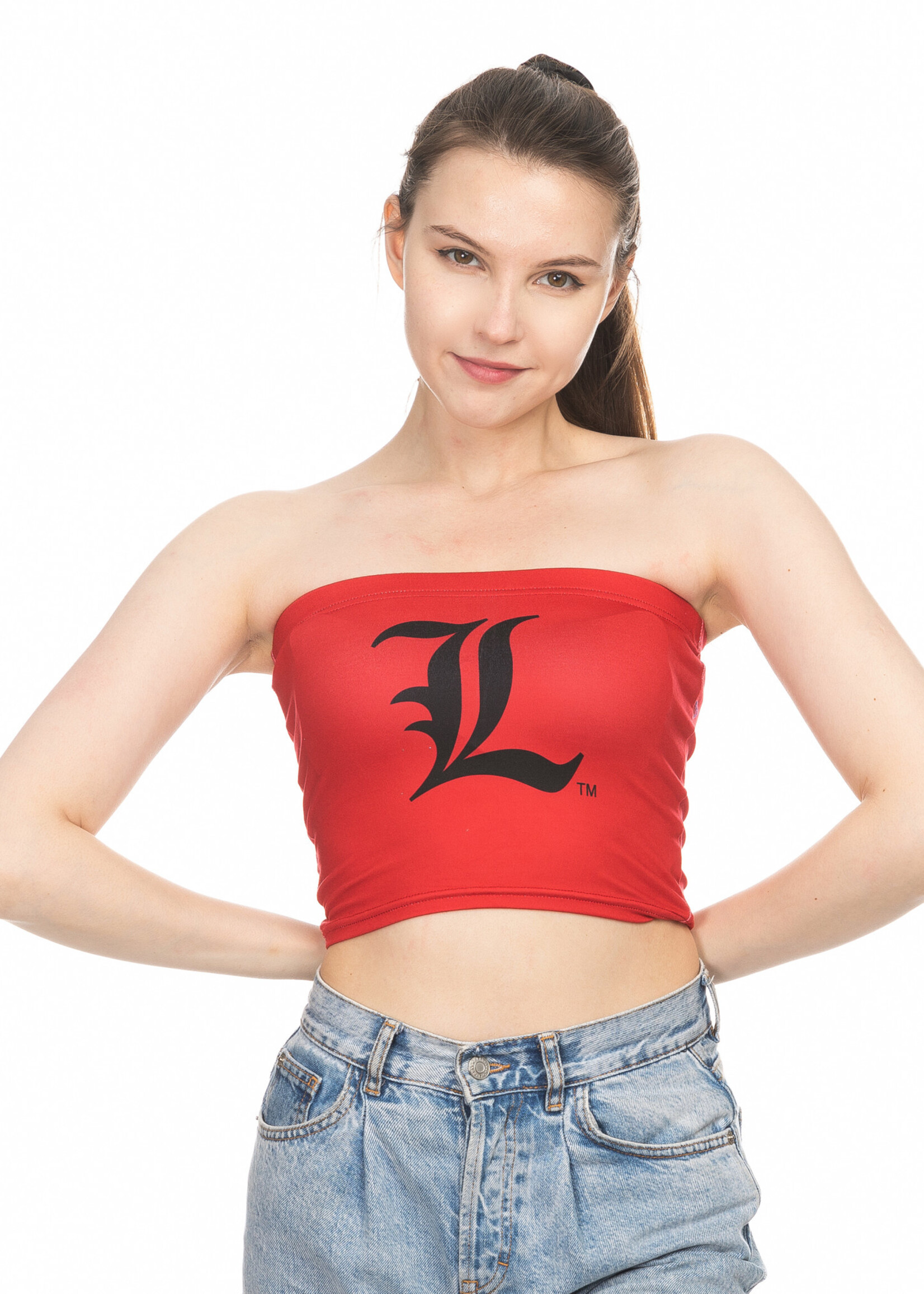 TOP, LADIES, TUBE, "L" , RED, UL