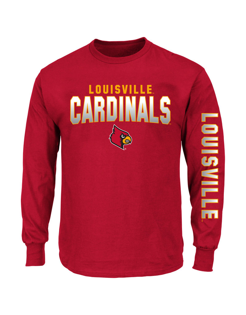 Women's Red Louisville Cardinals Spirit Jersey Oversized T-Shirt