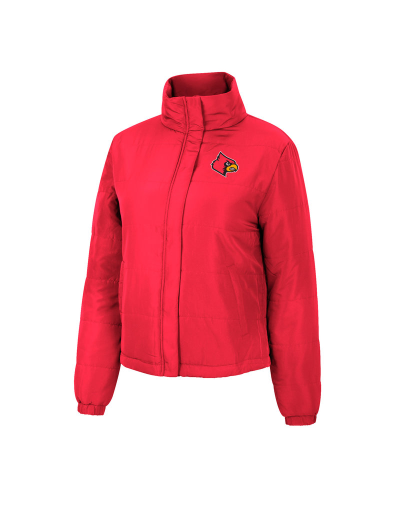 Colosseum Athletics JACKET, LADIES, PUFFER, EMILY, RED, UL