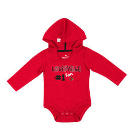 Newborn & Infant Colosseum Red Louisville Cardinals Bumpo Football