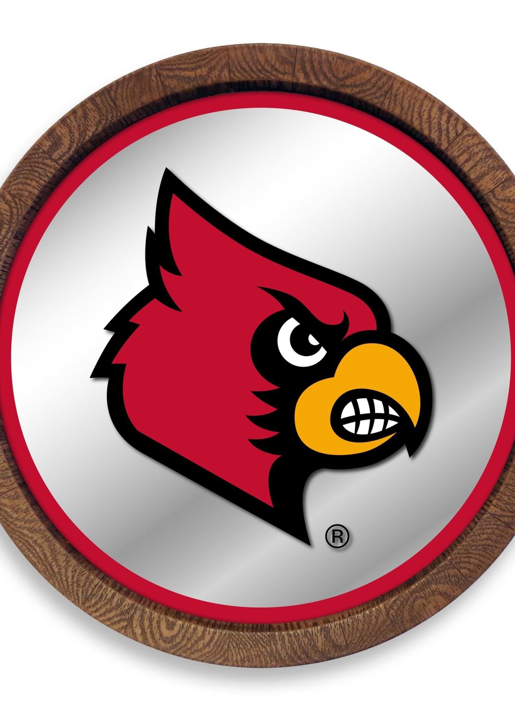 THE FAN-BRAND SIGN, WALL, FAUX BARREL, MIRROR, UL