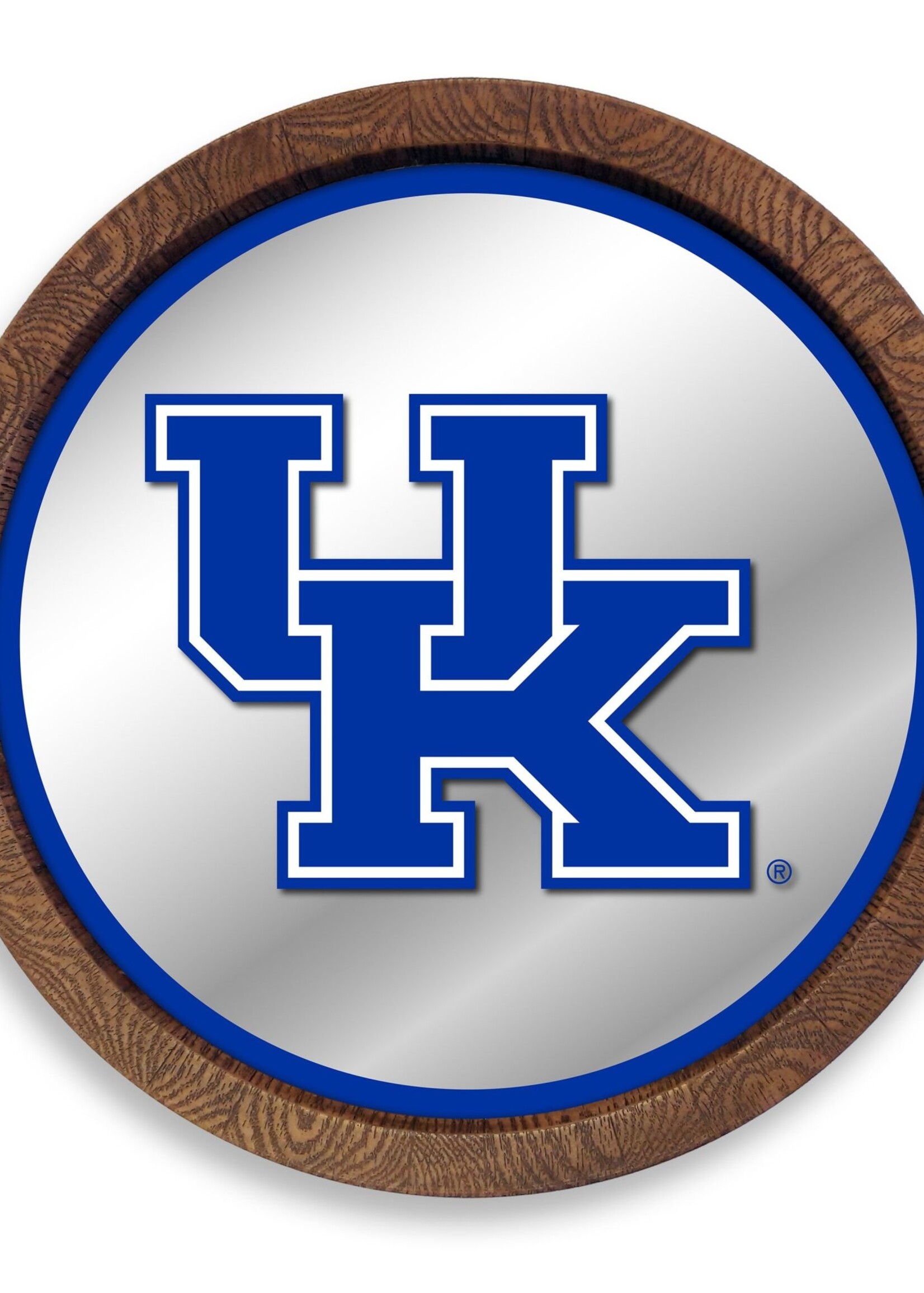 THE FAN-BRAND SIGN, WALL, FAUX BARREL, MIRROR, UK