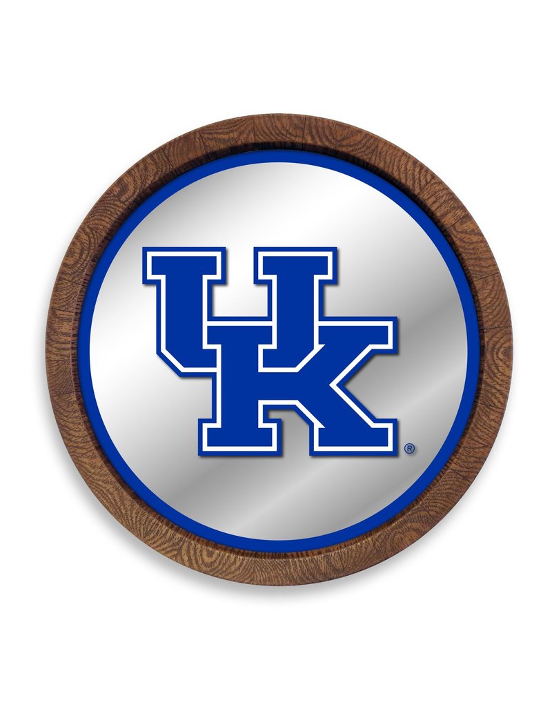 THE FAN-BRAND SIGN, WALL, FAUX BARREL, MIRROR, UK