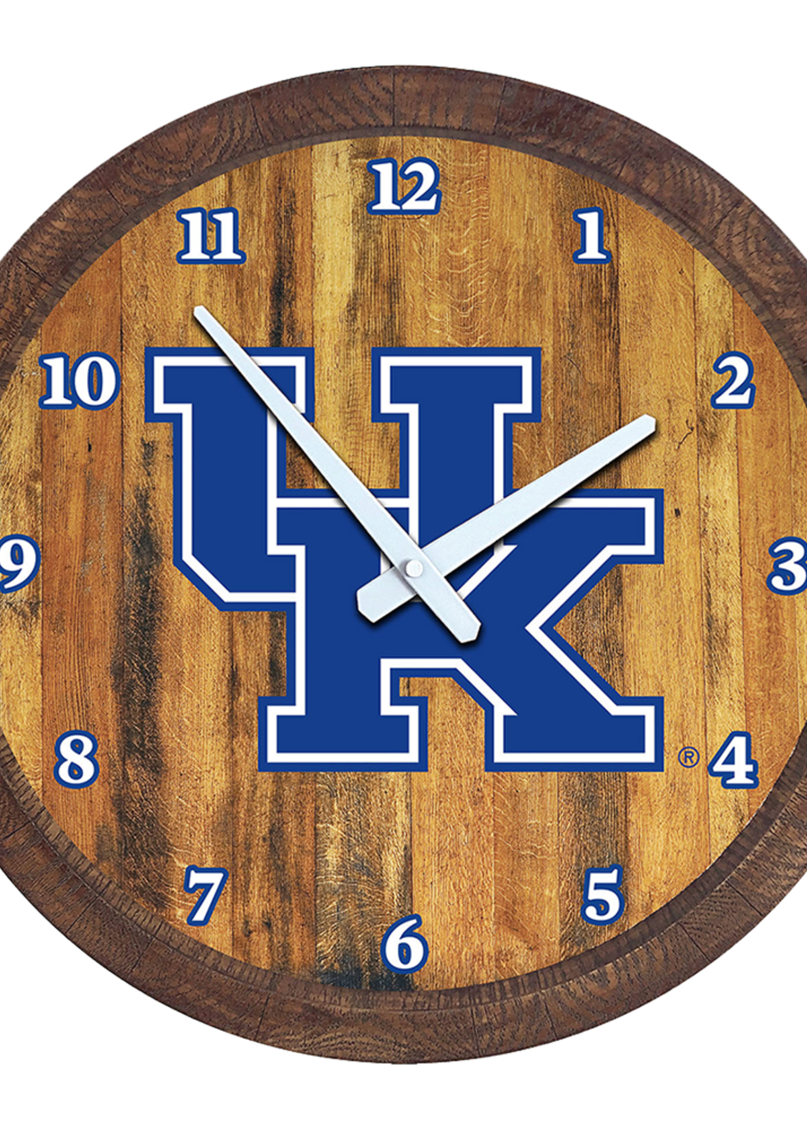 THE FAN-BRAND CLOCK, FAUX BARREL TOP, UK