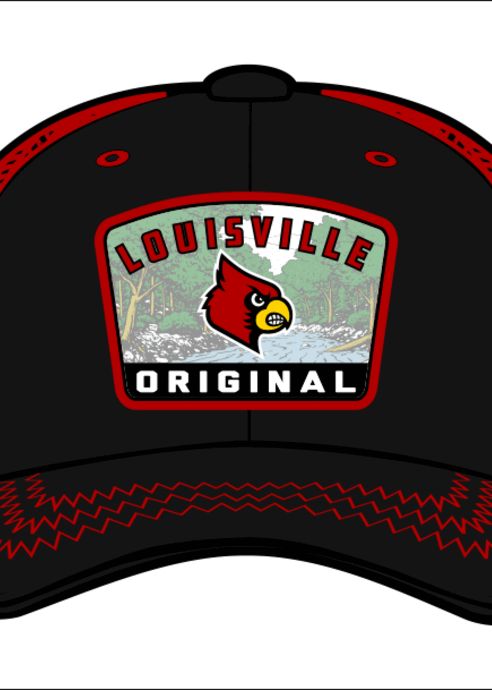 Zephyr Graf-X HAT, ADJ, RABBLE ROUSER, RED/BLK,UL