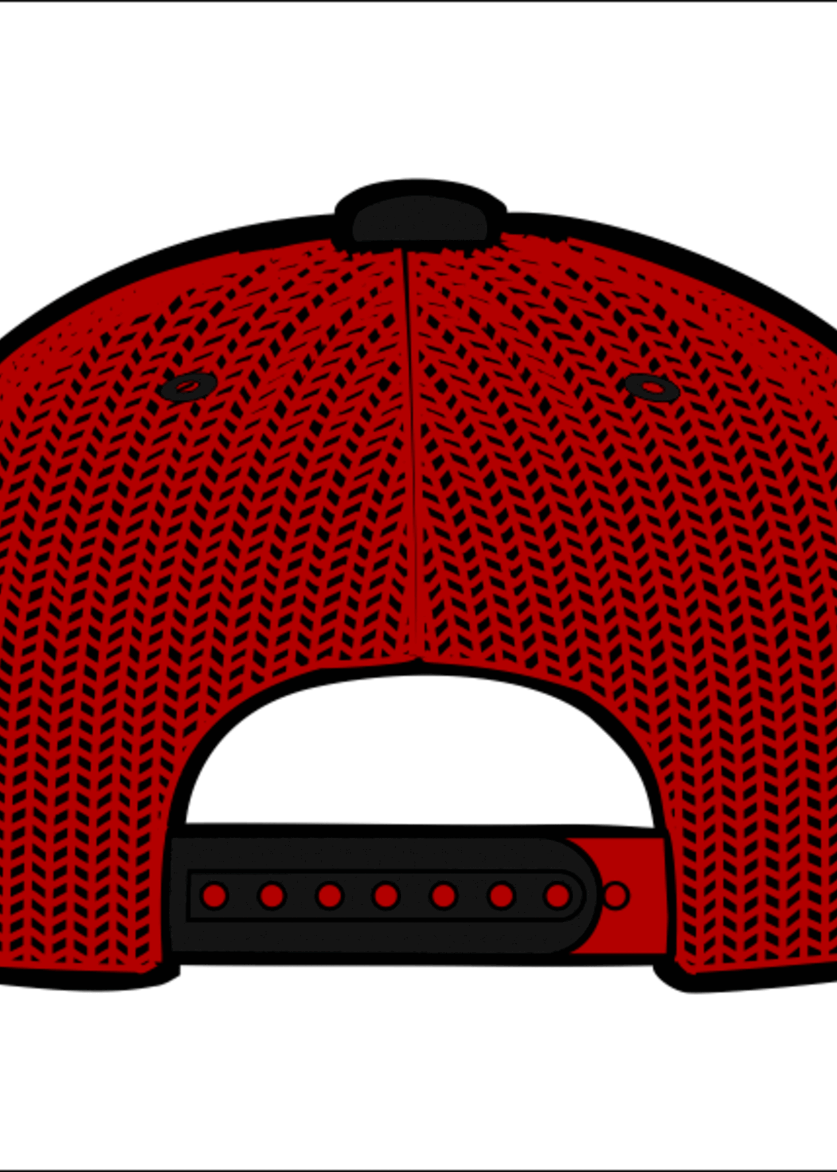 Zephyr Graf-X HAT, ADJ, RABBLE ROUSER, RED/BLK,UL