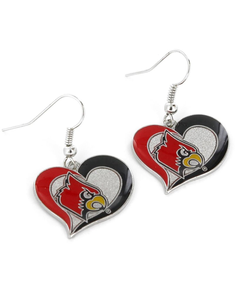AMINCO INTERNATIONAL EARRINGS, SWIRL HEART, DANGLE, UL