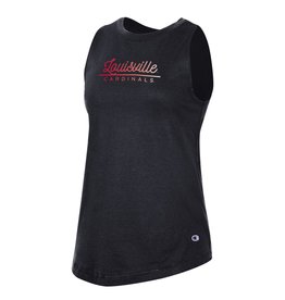 ZooZatz Women's University of Louisville Crop Muscle Tank Top