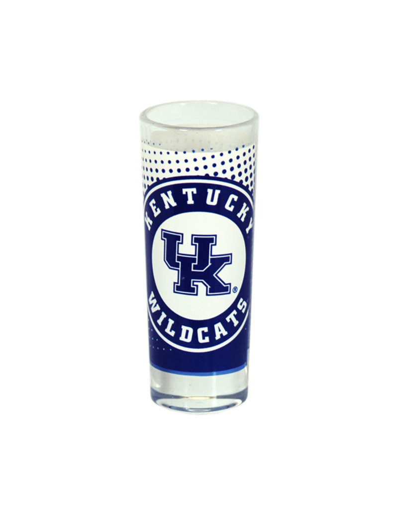 SHOT GLASS, TALL, DOT PATTERN, UK
