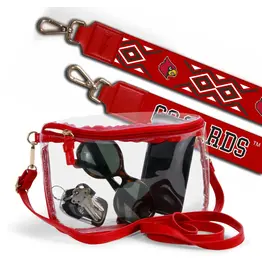 Logo Brands Louisville Gameday Clear Crossbody