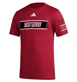 Adidas Sports Licensed TEE, SS, ADIDAS, PREGAME, THE VILLE, RED, UL