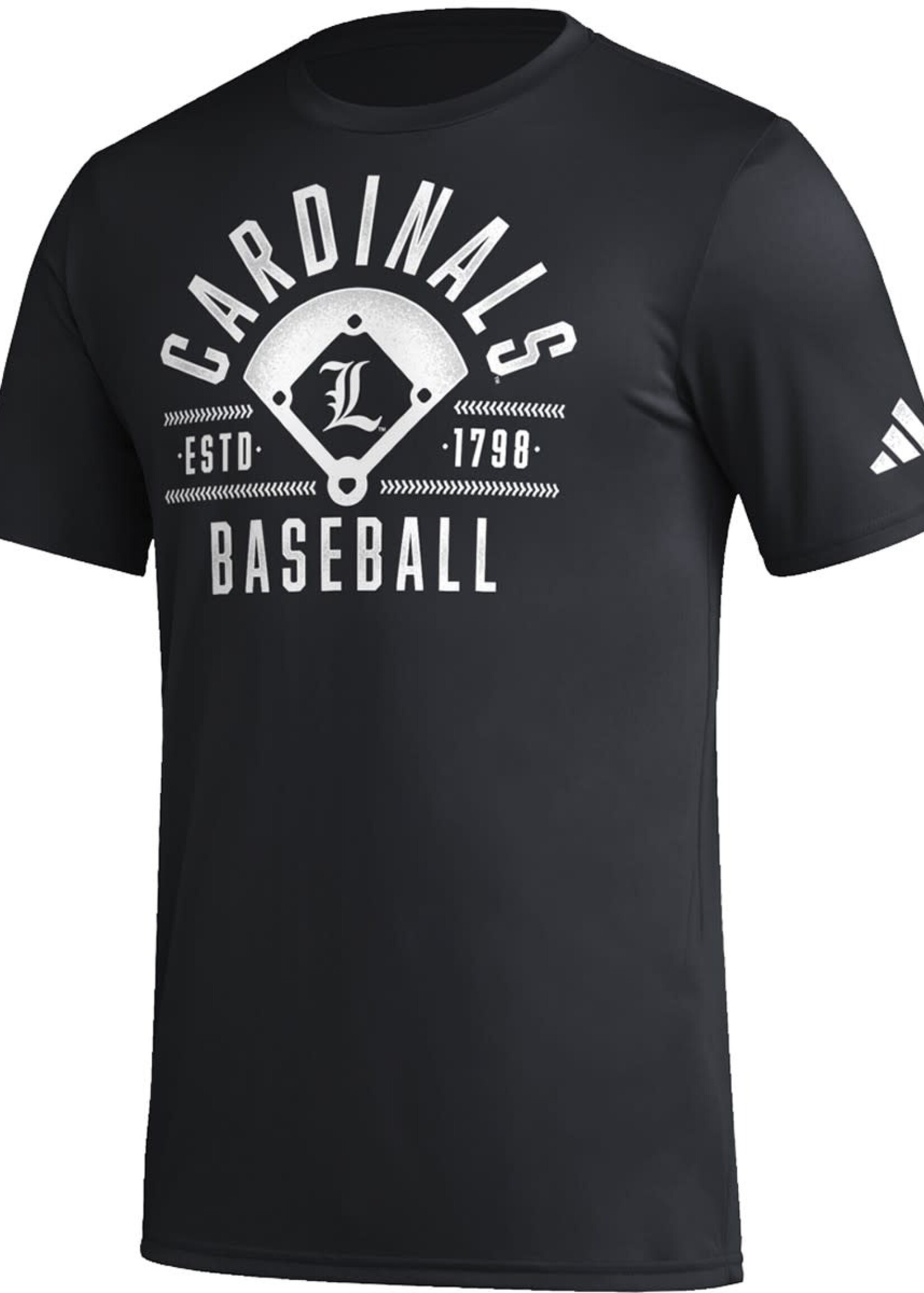 Adidas Sports Licensed TEE, SS, ADIDAS, BASEBALL, PREGAME, BLACK, UL