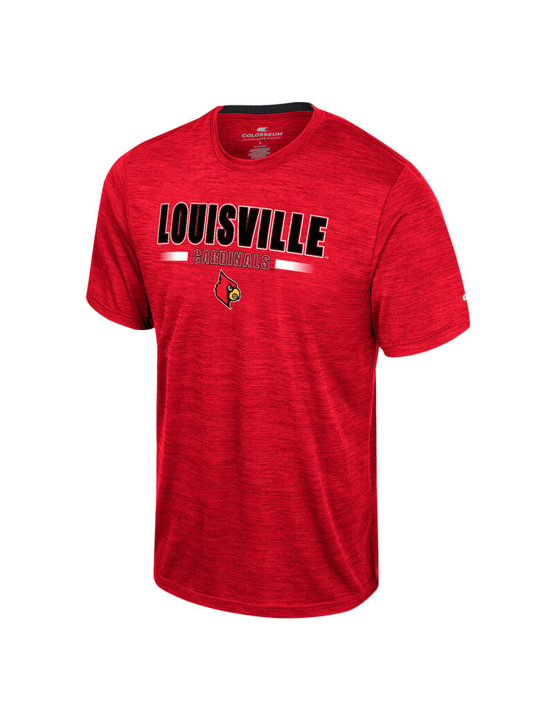 Colosseum Men's Louisville Cardinals Cardinal Red Wright T-Shirt