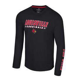 Men's Champion Red Louisville Cardinals Athletics Logo Long Sleeve T-Shirt Size: Small