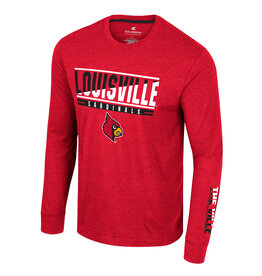 Russell University of Louisville Cardinals Long Sleeve T-Shirt Black Red  Size L