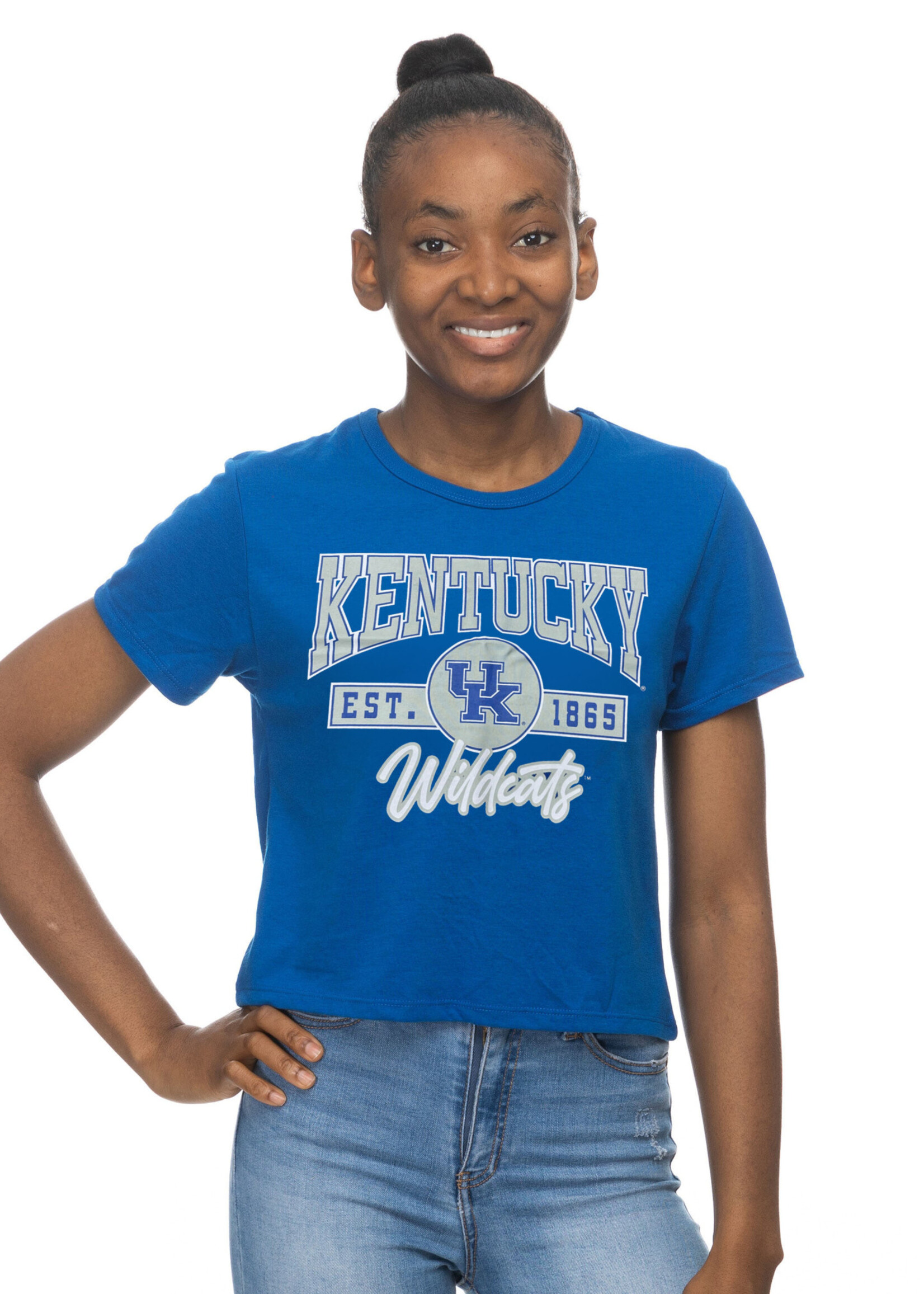 TEE, LADIES, CROP, ROYAL, UK