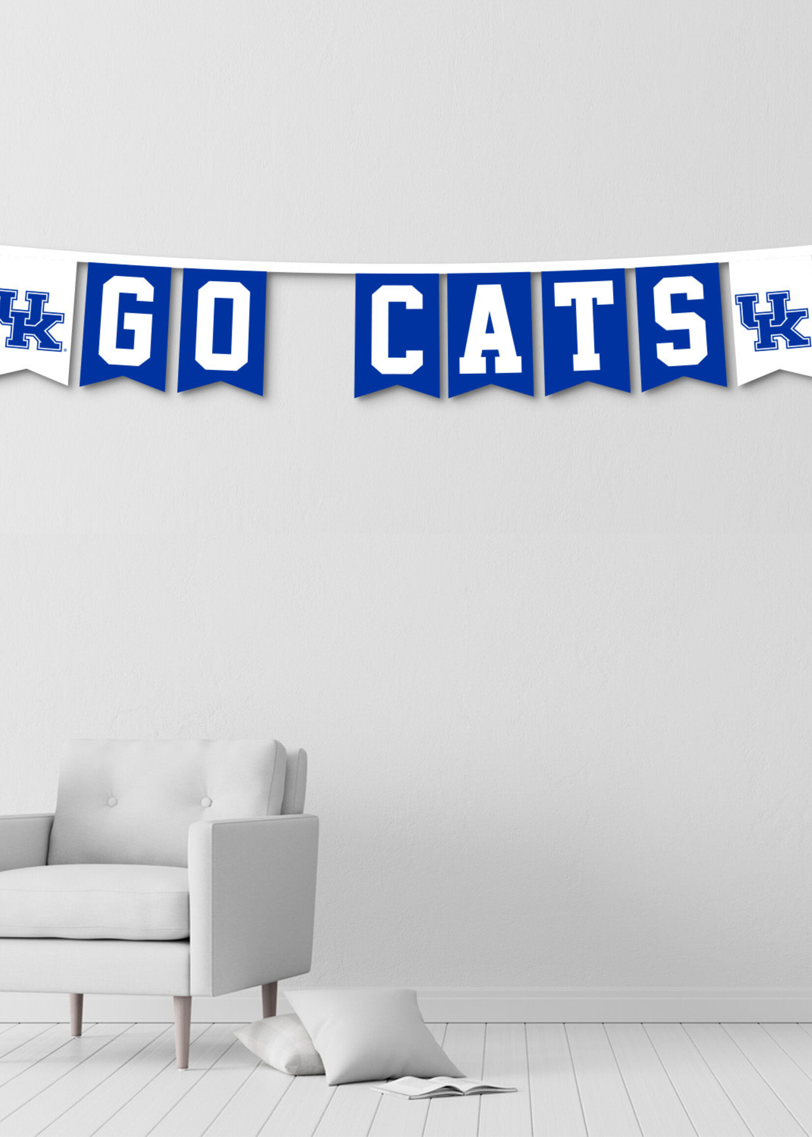 BANNER, STRING, GO CATS, 8 FT, UK