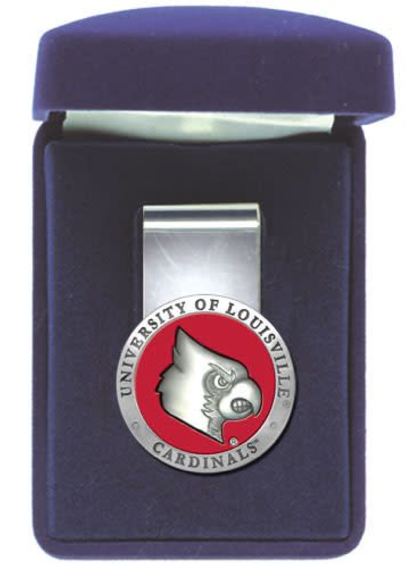 Heritage Metalworks MONEY CLIP, PEWTER, RED, UL