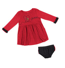 Colosseum Athletics DRESS, INFANT, MISS MULLINS, RED, UL