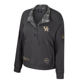 University of Louisville Fleece Snap Button Pullover Sweatshirt | League | Ash Grey | 2XLarge