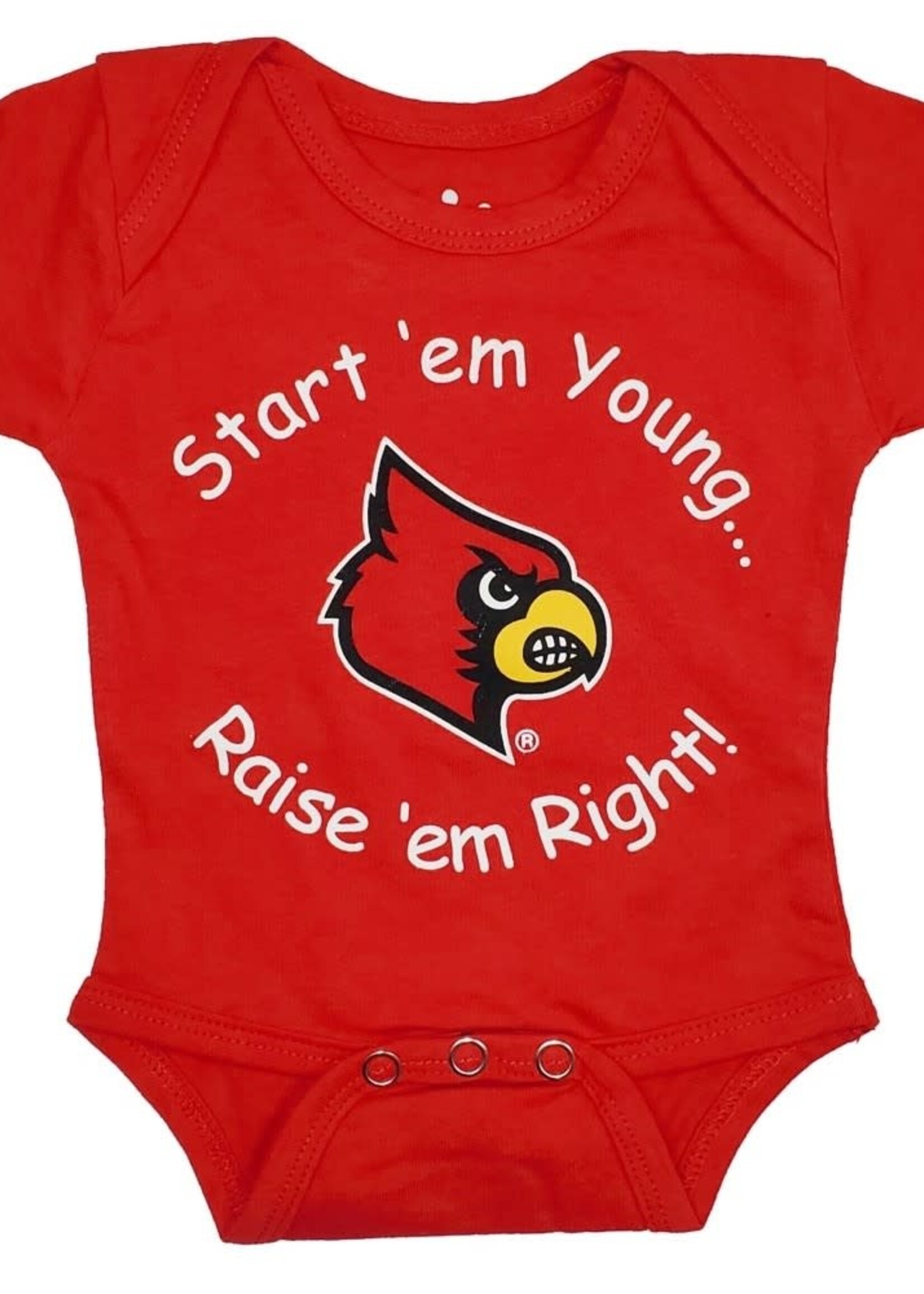 Little King ONESIE, START EM YOUNG, RED, UL