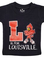 Little King TEE, INFANT, SS, L IS FOR, BLACK, UL