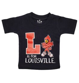 Little King TEE, INFANT, SS, L IS FOR, BLACK, UL