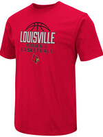 Colosseum Athletics TEE,SS, WOMENS BASKETBALL, RED, UL