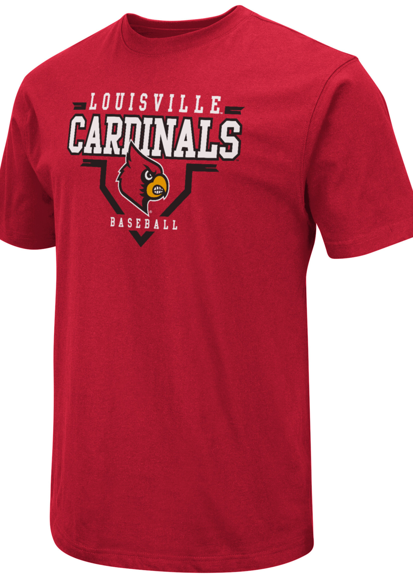 Colosseum Athletics TEE,SS, BASEBALL, DOTS104, RED, UL