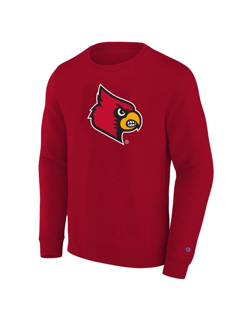 PROFILE CREW, LARGE LOGO, RED, UL - JD Becker's UK & UofL Superstore