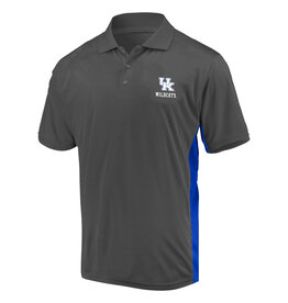 PROFILE POLO, POLY TEXT, ROYAL/GRAY, UK