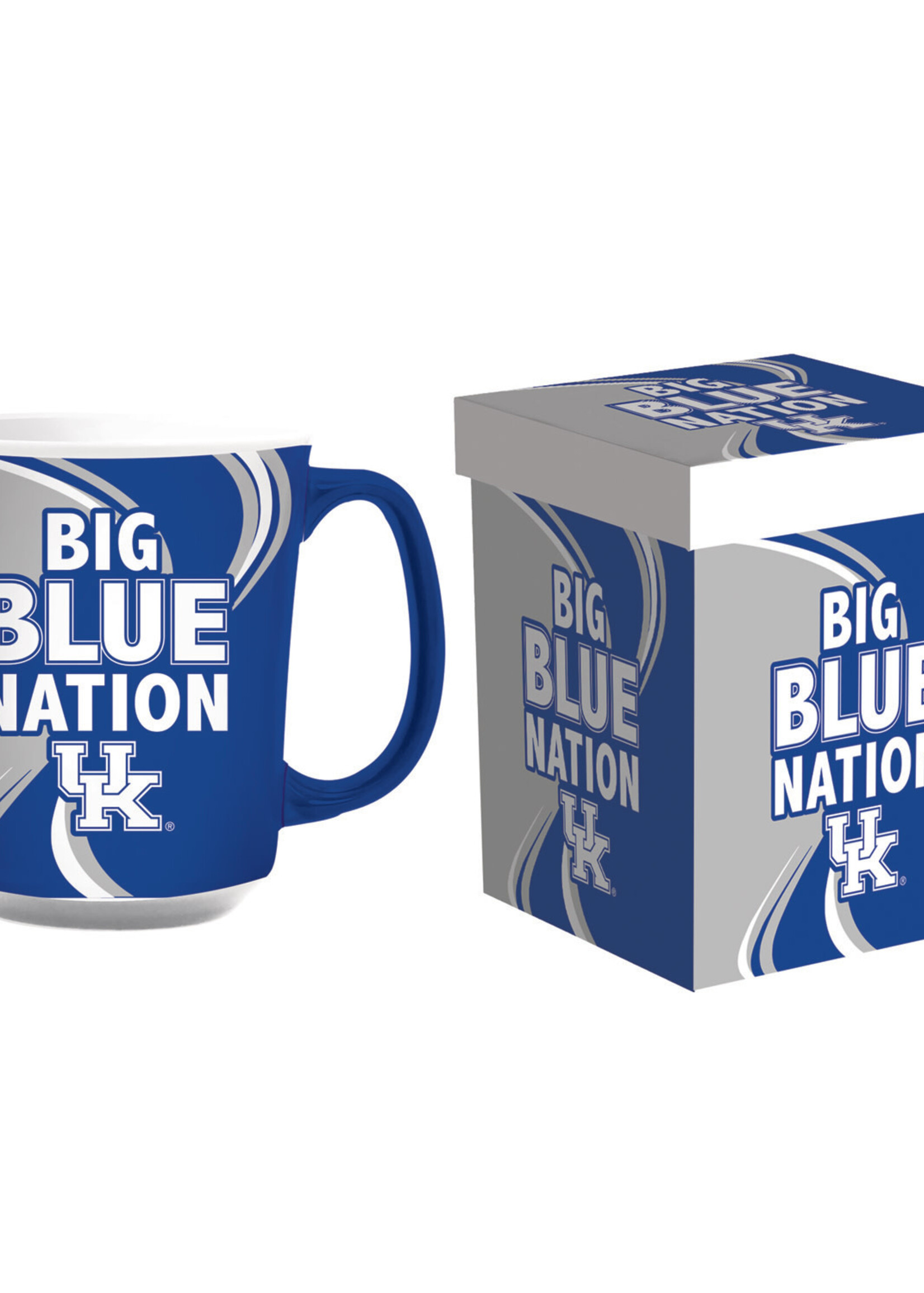MUG, CERAMIC, BIG BLUE NATION, BOXED, UK