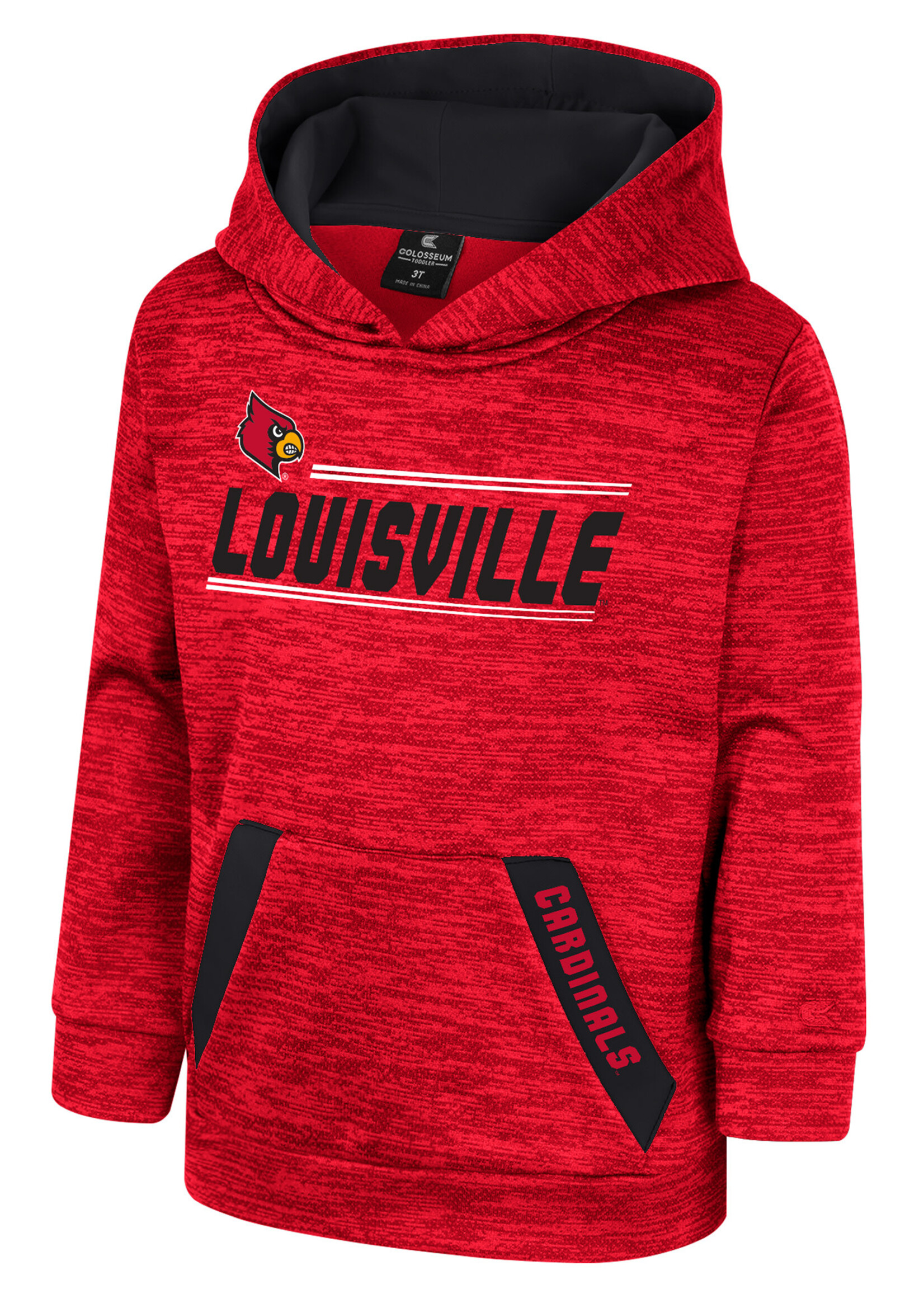 Colosseum Athletics HOODY, TODDLER, LIVE HARD, RED, UL