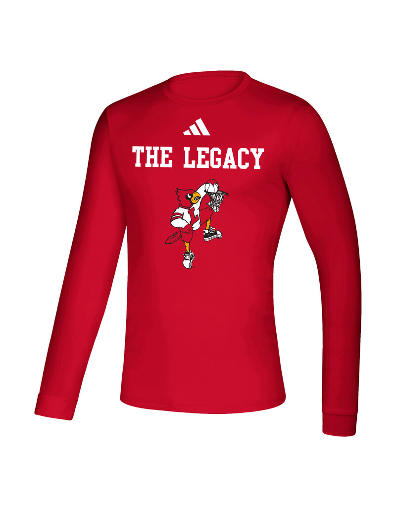 Adidas Sports Licensed *TEE, LS, ADIDAS, THE LEGACY, RED, UL