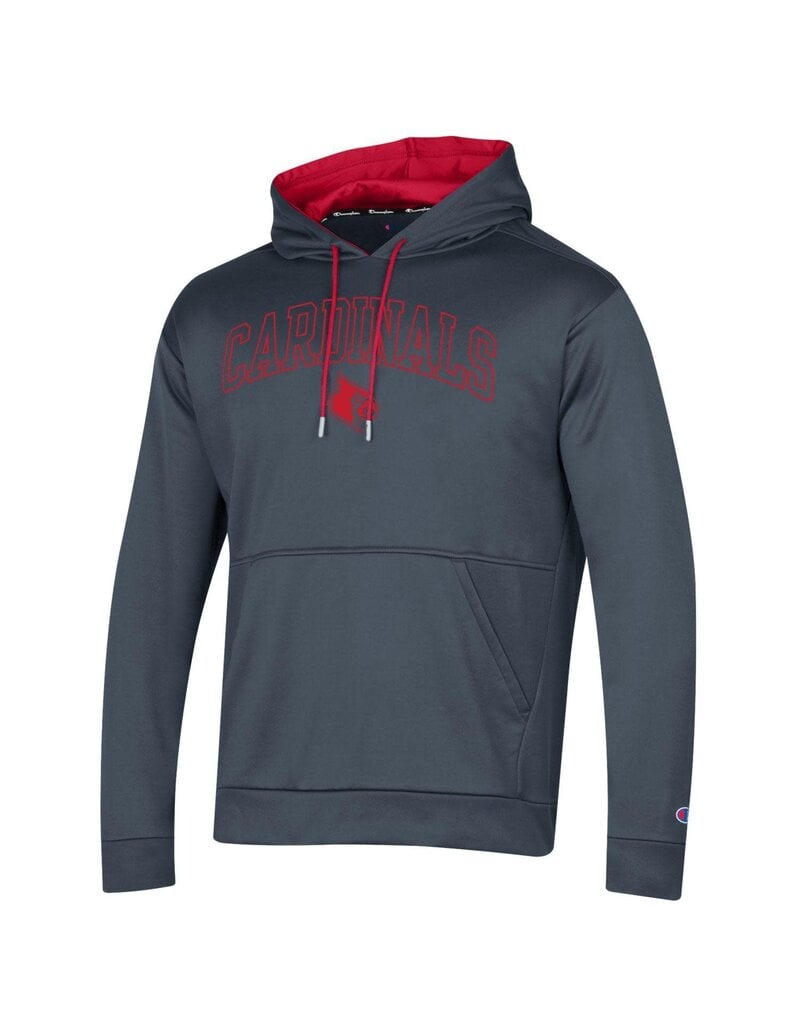 HOODY, POLY, MTO-23, CHAR/RED, UL - JD Becker's UK & UofL Superstore