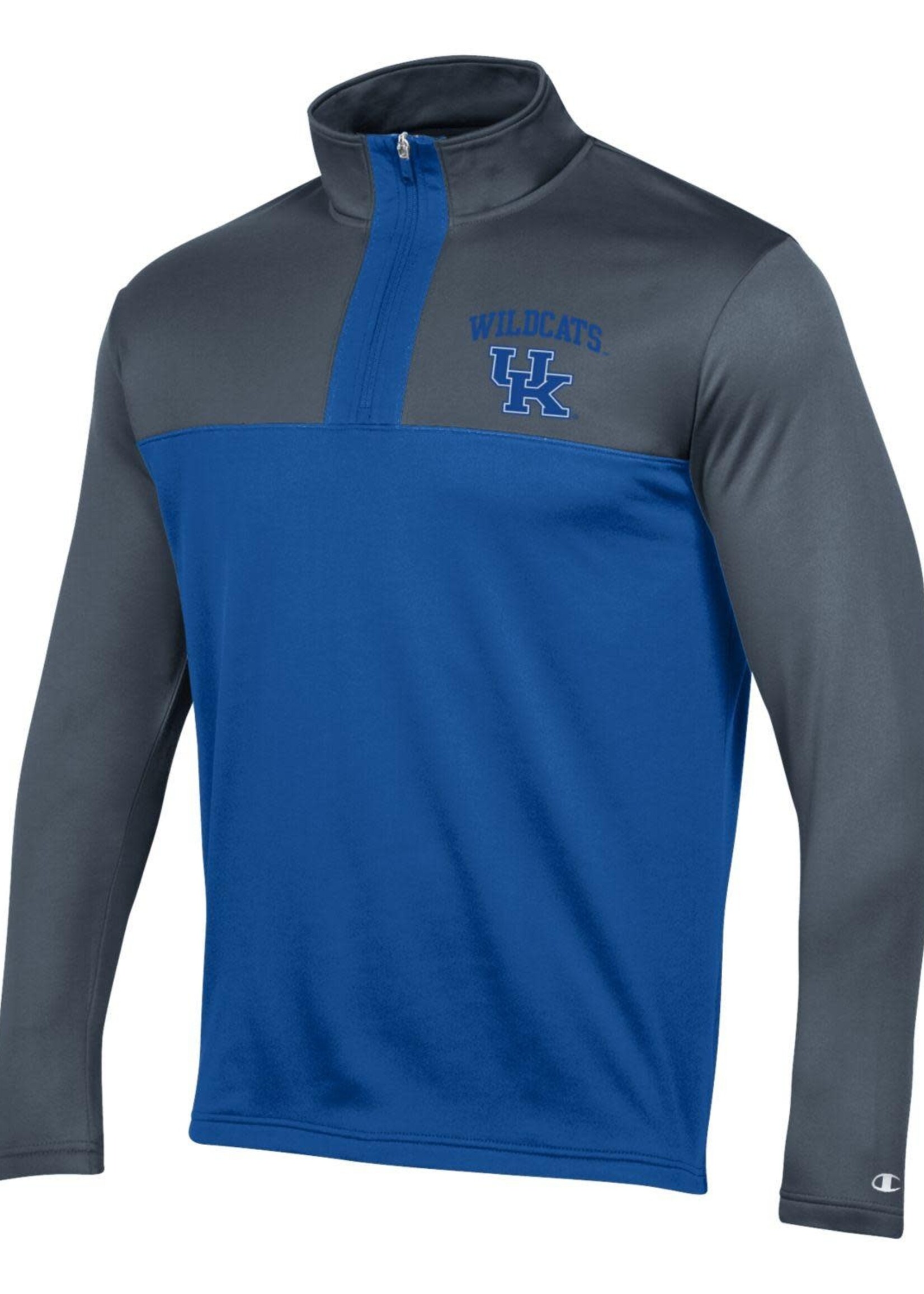 Champion Products PULLOVER, 1/4 ZIP, MTO-23, CHAR/ROYAL, UK