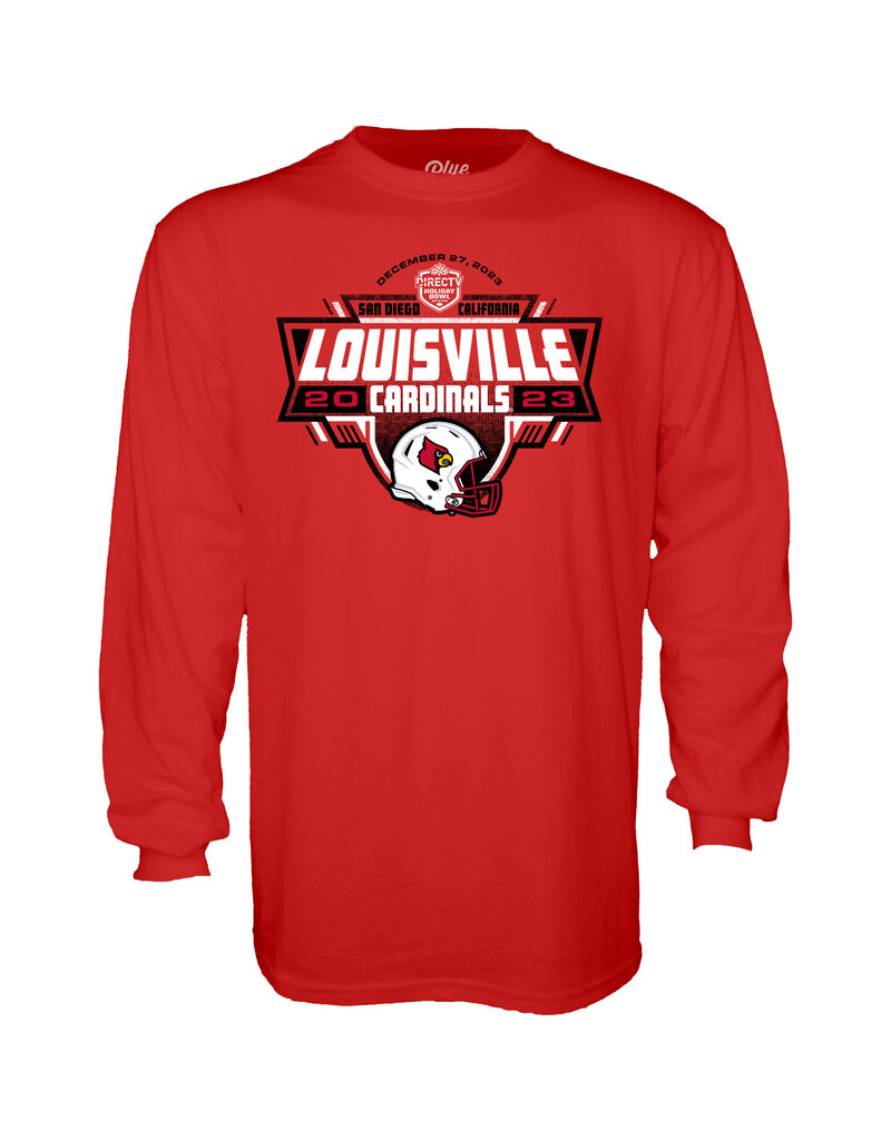 BLUE 84 TEE, LS, HOLIDAY BOWL, RED, UL