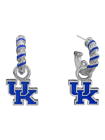 EARRINGS, EDINE, CRYSTAL HOOP, UK