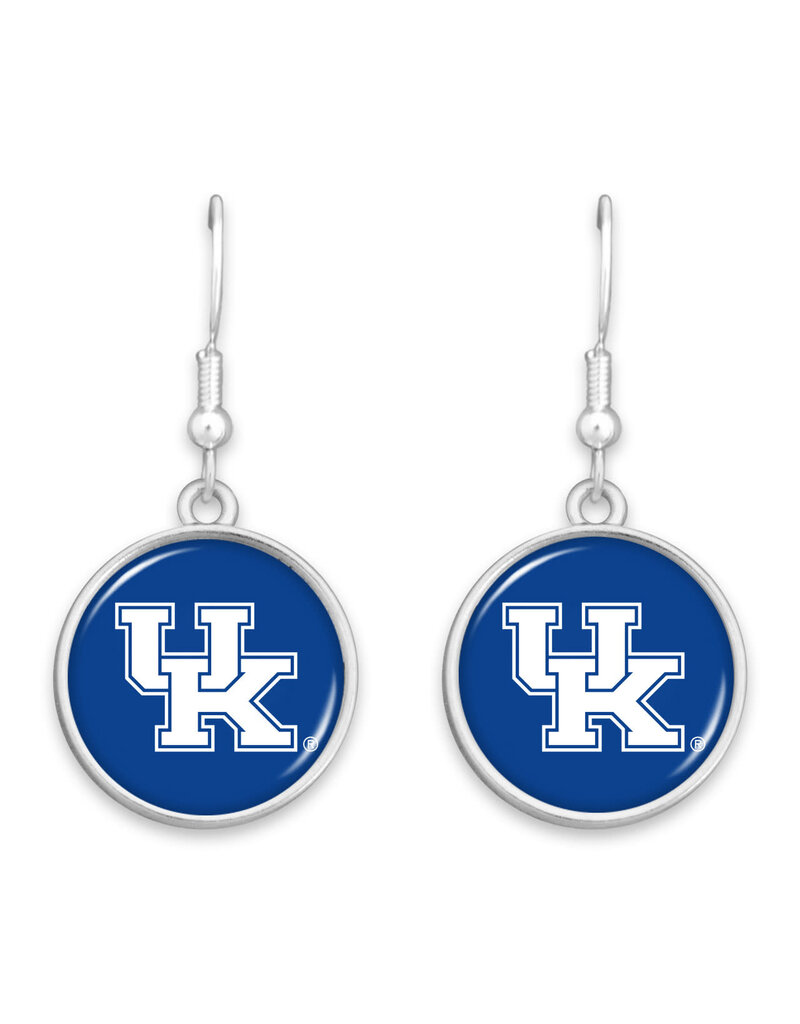 EARRINGS, LEAH, ROUND, LOGO, UK
